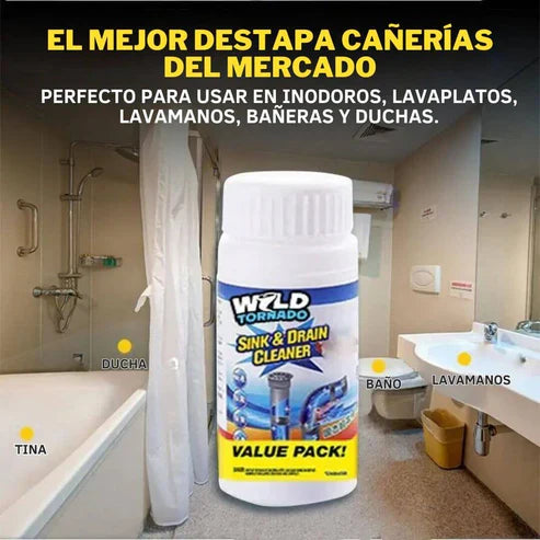 DESTAPA CAÑERÍAS WILD TORNADO 🚽 OFERTA 2x1