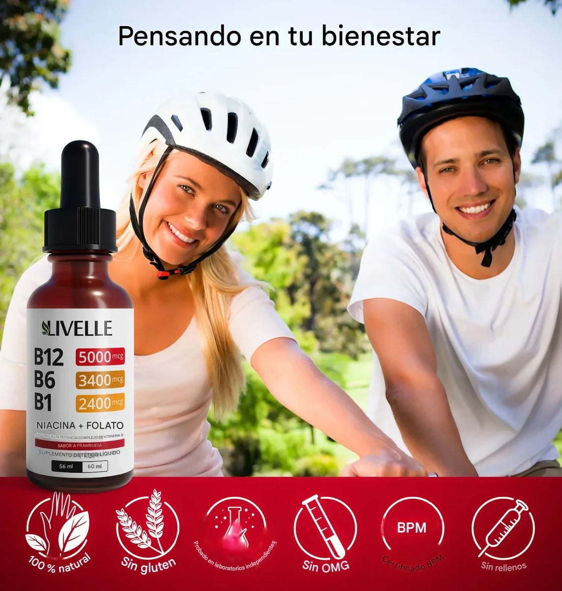 💊SUPLEMENTO LÍQUIDO DE VITAMINAS B12 B6 Y B1
