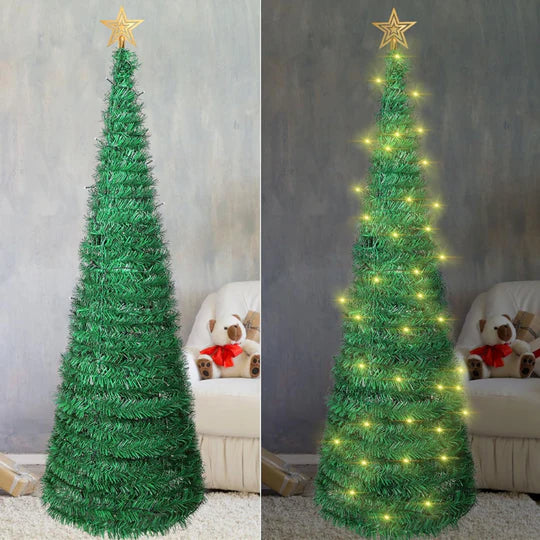 Árbol de Navidad Plegable de 2.1m