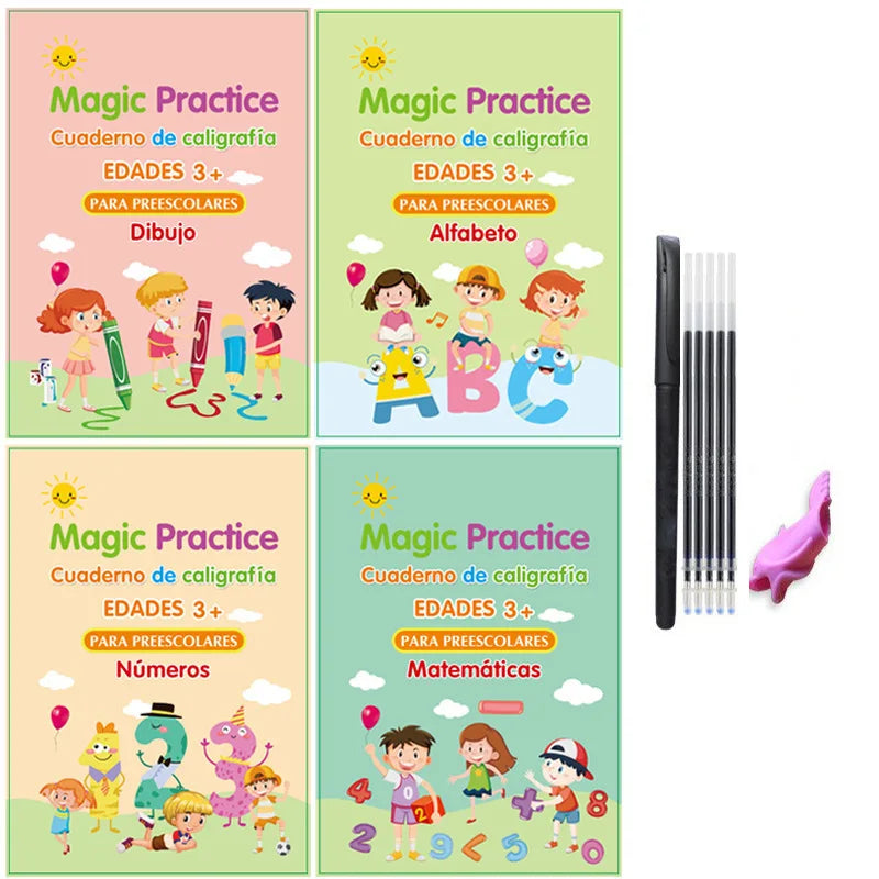 📒 CUADERNO MAGICO C/ACCESORIOS SET 4 🖋️