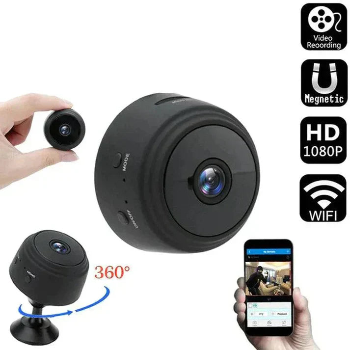 MINI CÁMARA ESPÍA DE VIGILANCIA - WIFI, FULL HD