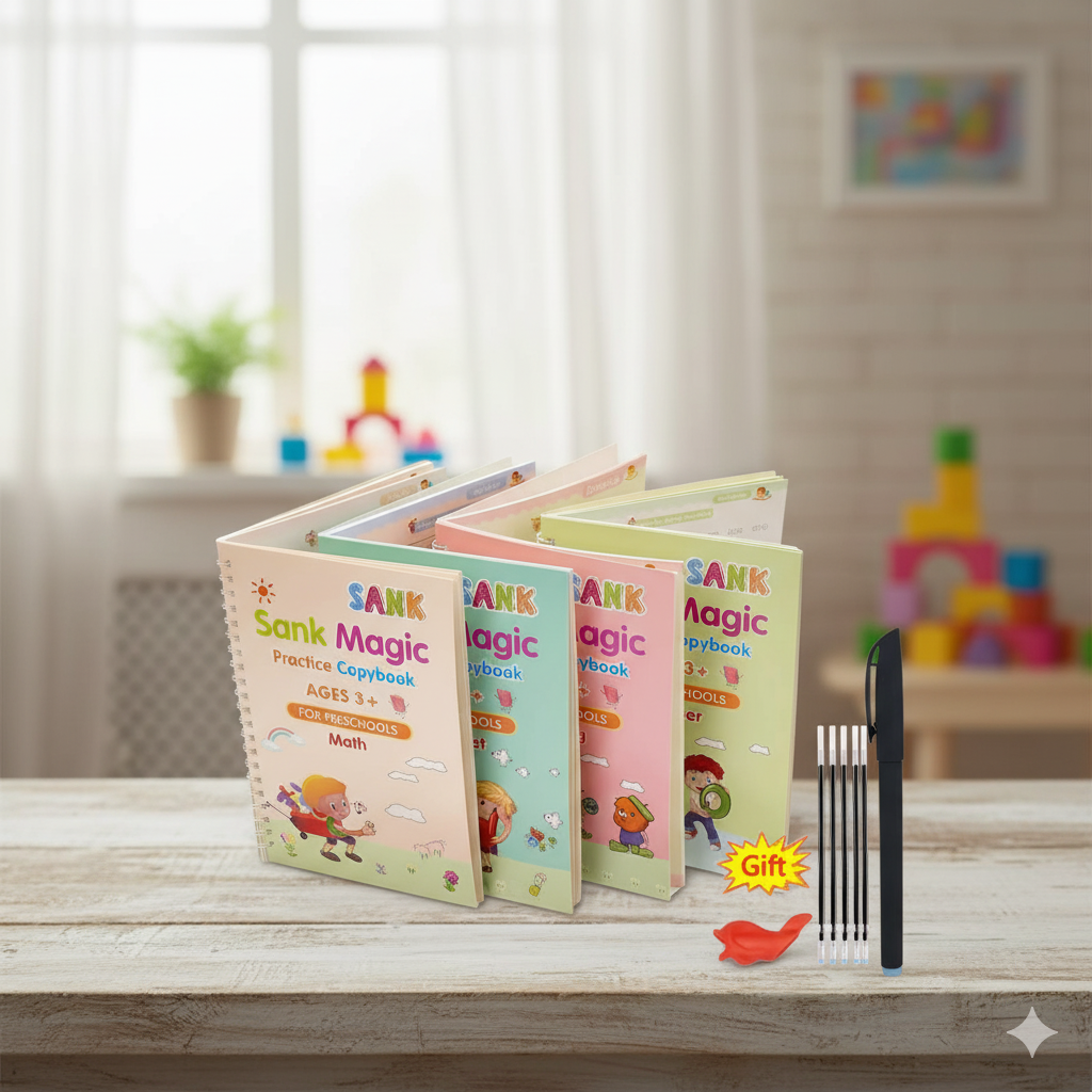 📒 CUADERNO MAGICO C/ACCESORIOS SET 4 🖋️