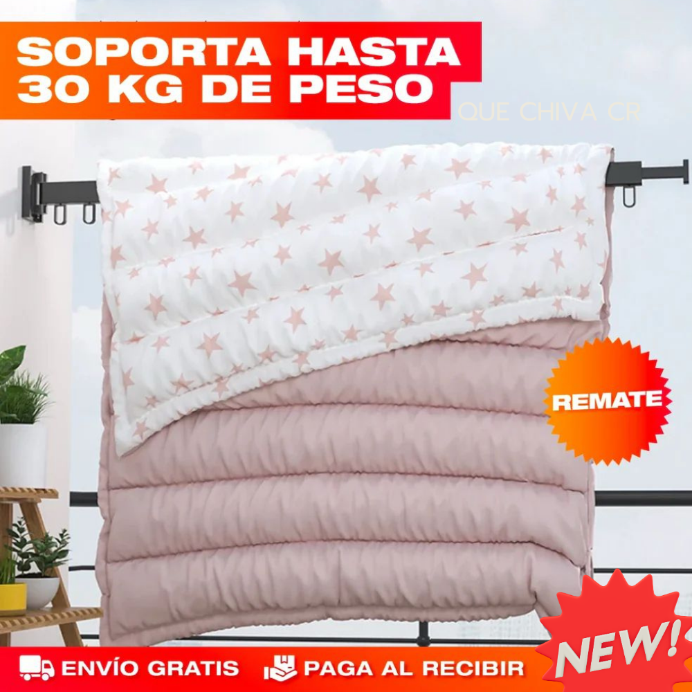 Tendedero de ropa retráctil  92 cm(Alta calidad)