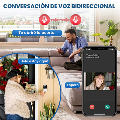 🔔 Timbre Inteligente con Cámara y App – Visión Nocturna + Audio Bidireccional