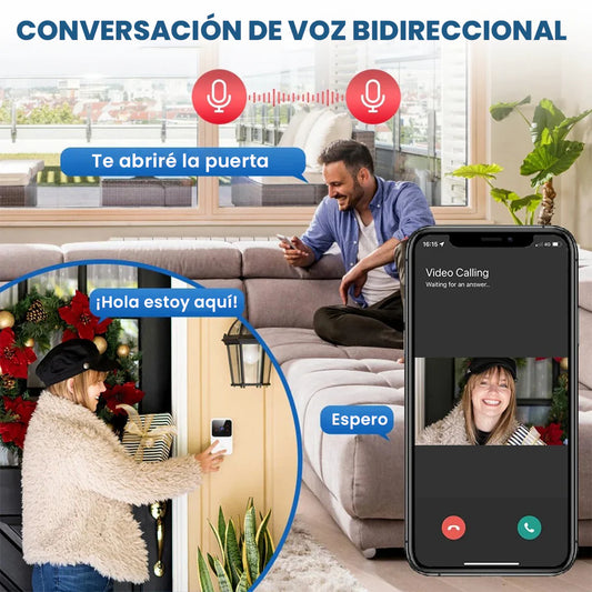 🔔 Timbre Inteligente con Cámara y App – Visión Nocturna + Audio Bidireccional
