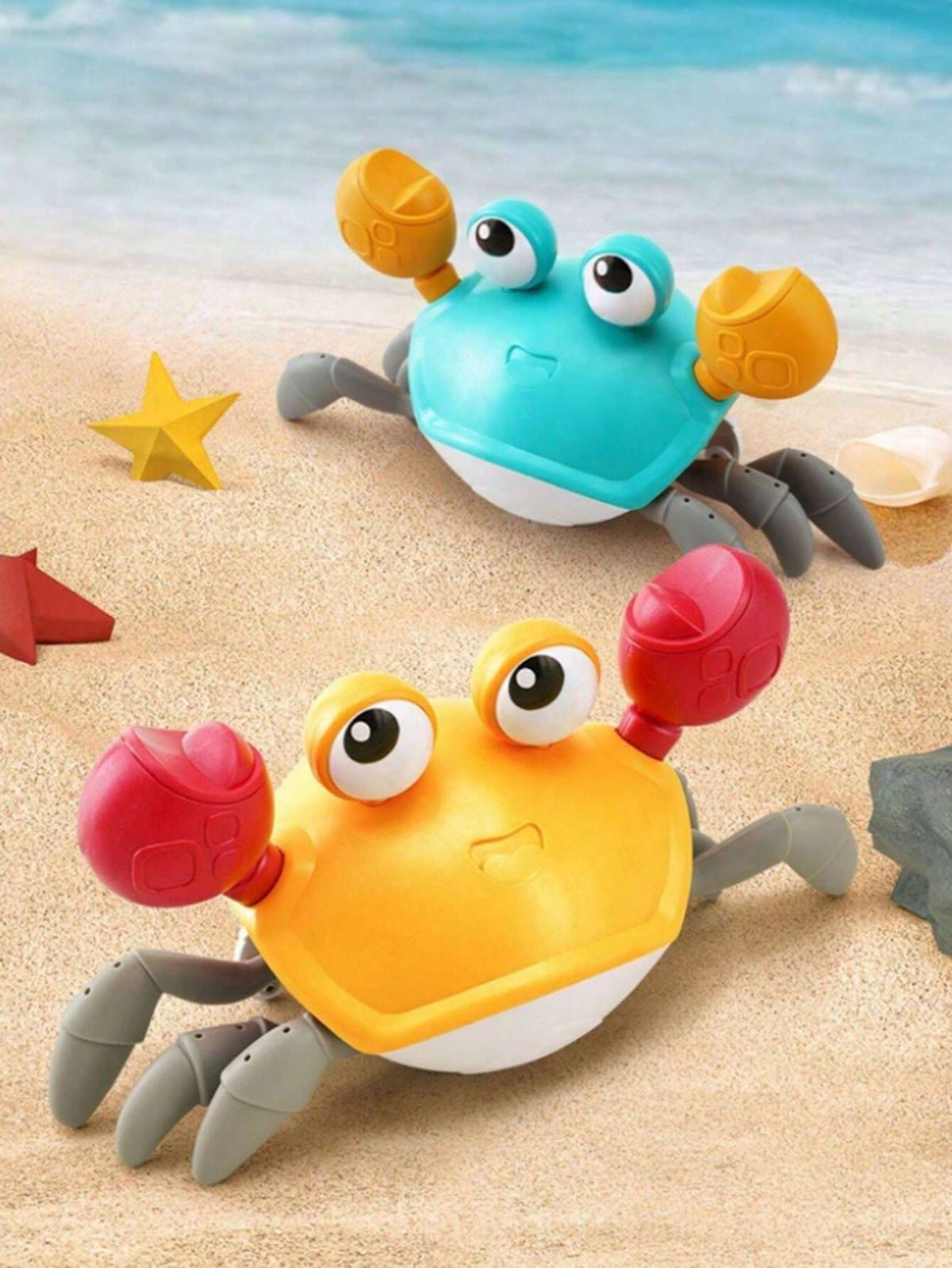 Juguete cangrejo con sensor