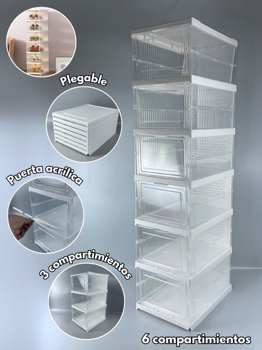 Zapatera organizador plegable de 6 niveles CoolHome
