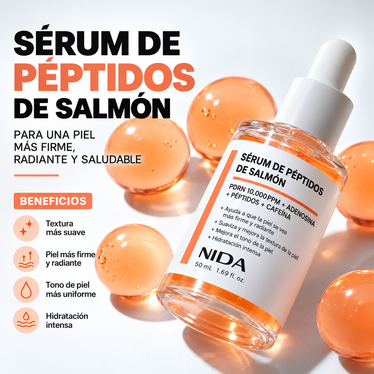 Sérum de Péptidos PDRN de Salmón NIDA