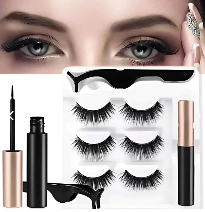 Pestañas Magnéticas 3D: Fácil Aplicación y  resistentes al agua