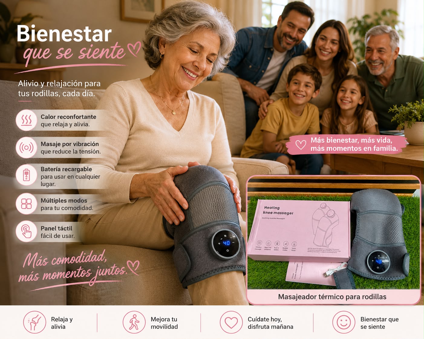 Masajeador Térmico® | Descansa y Alivia el Dolor Rápidamente
