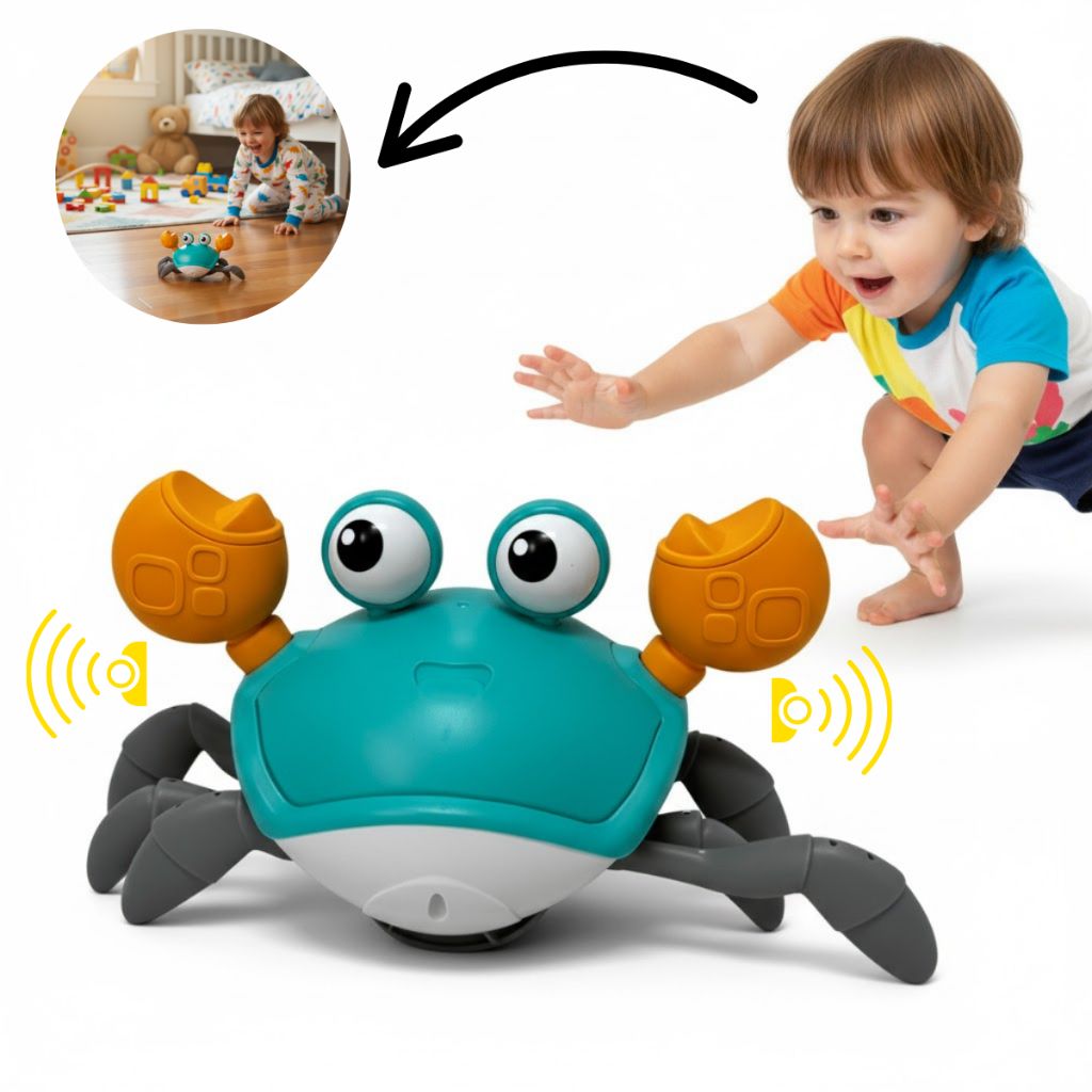 Juguete cangrejo con sensor