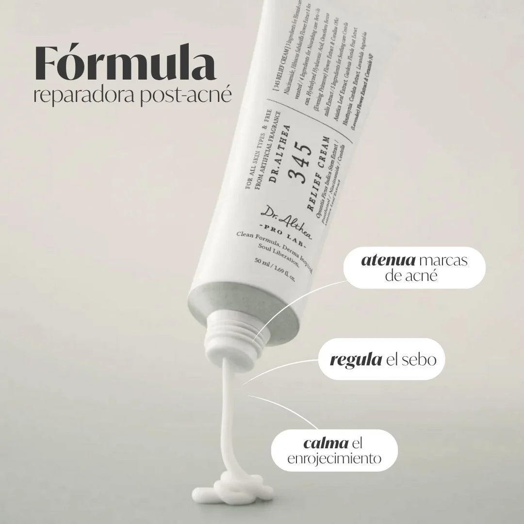 345 Relief Cream ® – Crema calmante con Centella, Ceramidas y PDRN | Piel sensible