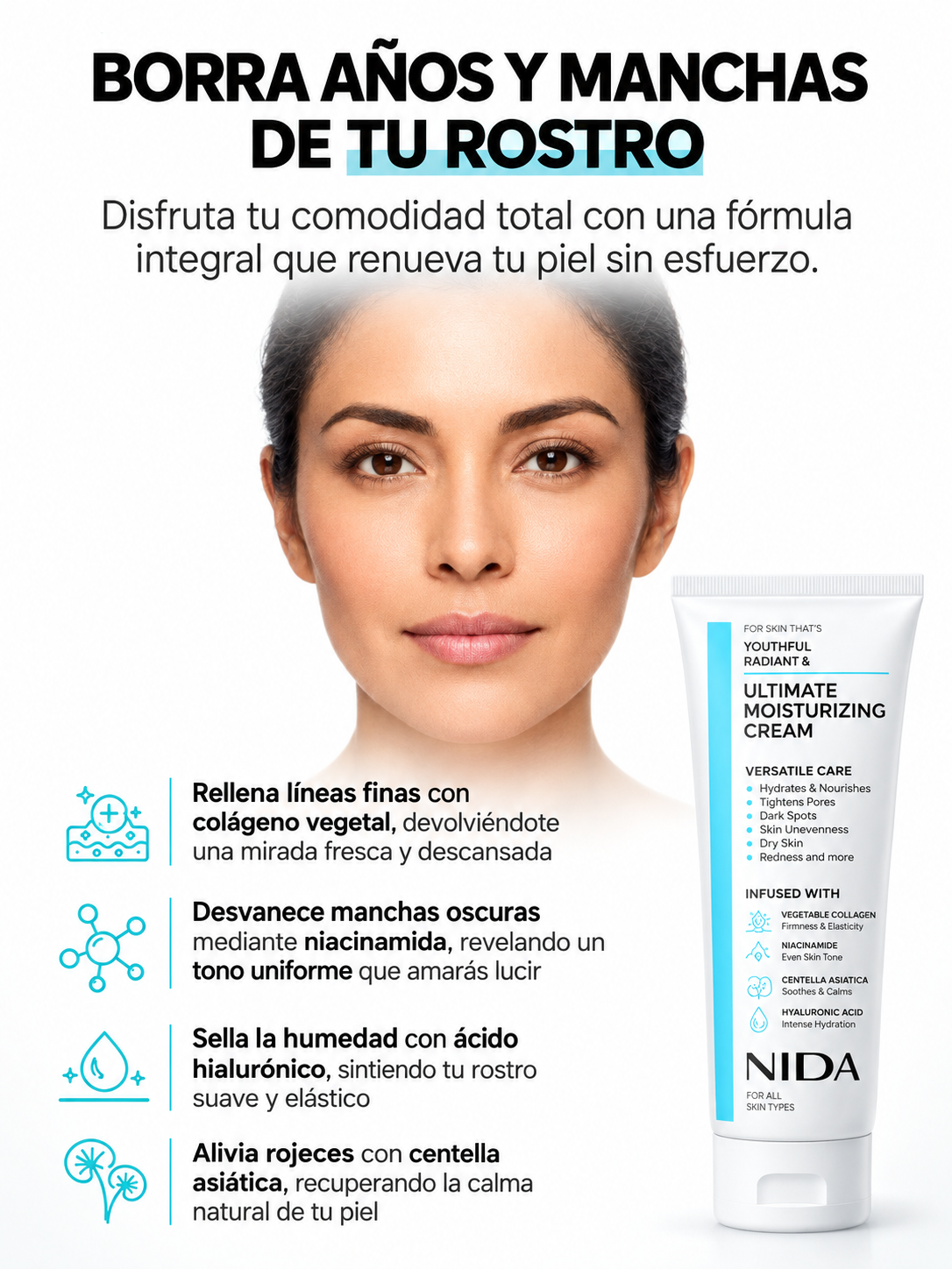 Beneficios crema NIDA